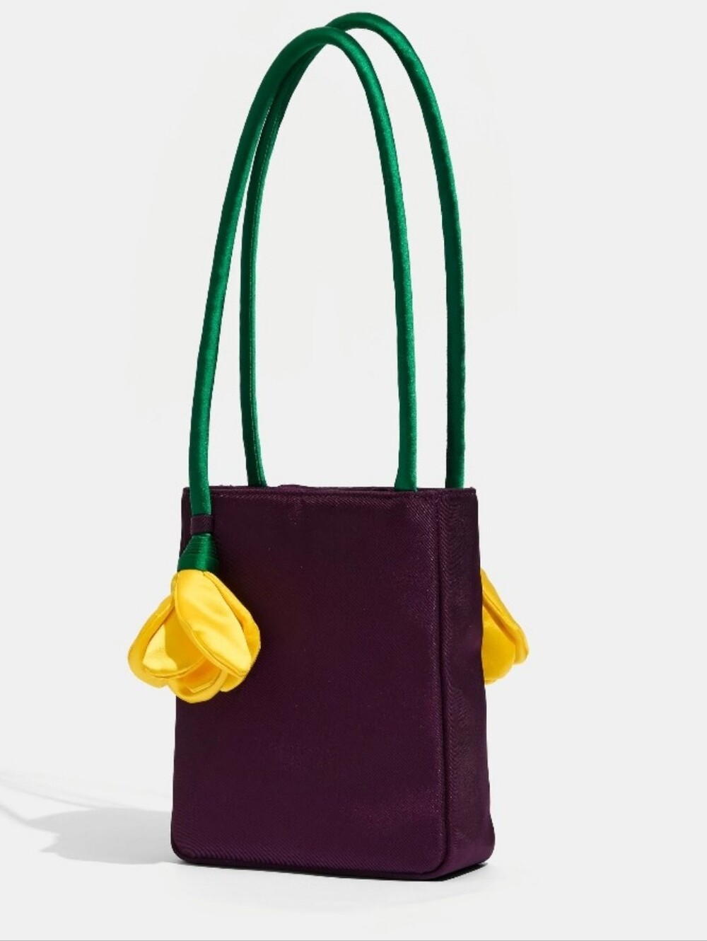 Edie Parker Garden Of Edie Yellow Rose Shoulder Bag